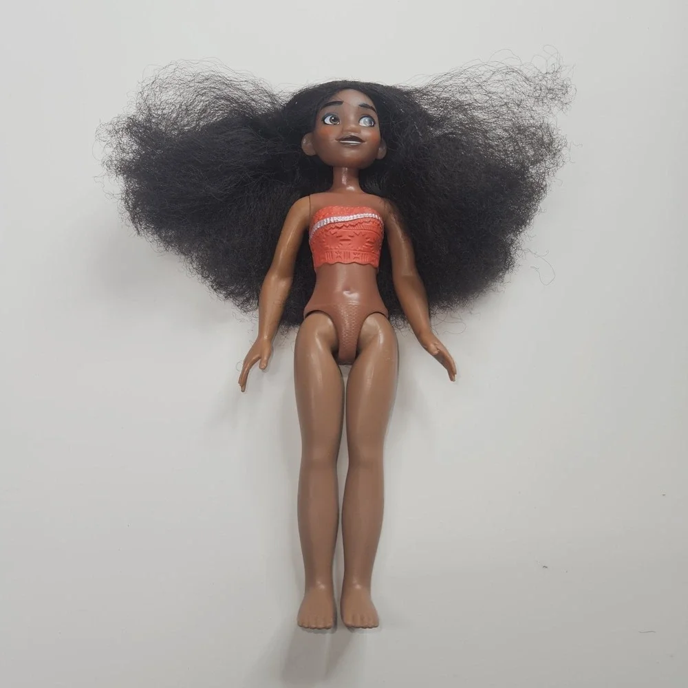 Disney Moana Princess Doll Hasbro F5093 Molded Orange Top Curly Hair 10